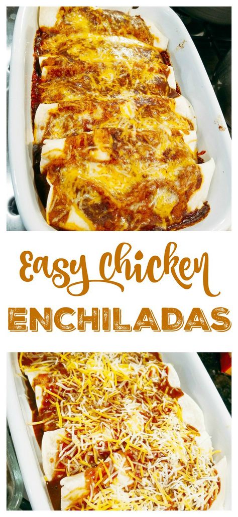 Looking for an easy weeknight meal? Easy Chicken Enchiladas with TortillaLand tortillas from Costco #GoTortillaLand (ad) Enchiladas Easy, Easy Chicken Enchiladas, Costco Chicken, Enchilada Ingredients, Recipes With Enchilada Sauce, Ground Beef Stroganoff, Kids In The Kitchen, Chicken Enchiladas Easy, Recipes For One