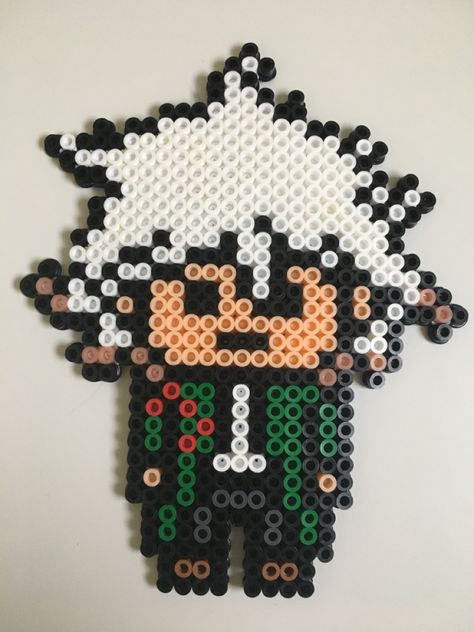 Perler Bead Patterns Danganronpa, Perler Beads Danganronpa, Danganronpa Perler Beads, Danganronpa Perler, Pyssla Pattern, Anime Perler Bead Patterns, Anime Perler, Bead Templates, Perler Designs