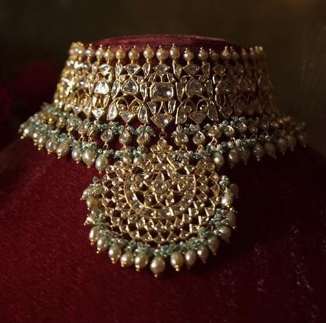 Sabayaschi Intricate Design Choker For Reception And Festivals, Intricate Design Choker For Receptions And Festivals, Heavy Choker Bridal Necklace For Reception, Heavy Bridal Choker Necklace For Reception, Heavy Bridal Choker For Reception, Hand Set Choker For Reception And Festivals, Hand Set Choker For Receptions And Festivals, Hand-set Choker For Receptions And Festivals, Bollywood Heavy Choker For Wedding