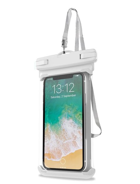 TEGAL Universal Waterproof Phone Pouch White-Mobile Phone Cases-TEGAL-TEGAL Paradise Decor, Mud Run, Phone Water, Waterproof Phone Case, Waterproof Pouch, Check Email, Waterproof Phone, Clear Windows, Phone Cables