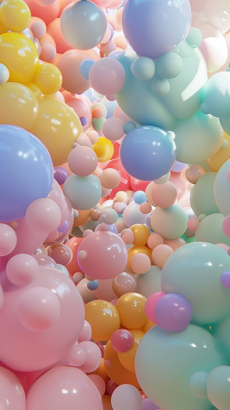 Liven up your iPhone and Android screens with this playful balloon design 📱🎉. 3d Lockscreen, Dippin Dots, Colourful Wallpaper, Colourful Wallpaper Iphone, Pink Wallpaper Girly, Phone Wallpaper Pink, Wallpaper For Iphone, Colourful Balloons, Balloon Design