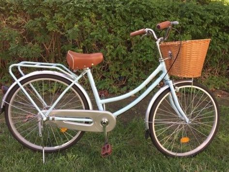 Blue Bike With Basket, Cute Bikes With Basket, Bikes With Baskets, Coquette Stuff, Bicycle With Basket, Basket Light, Bike With Basket, Green Bike, Jennie Kwon