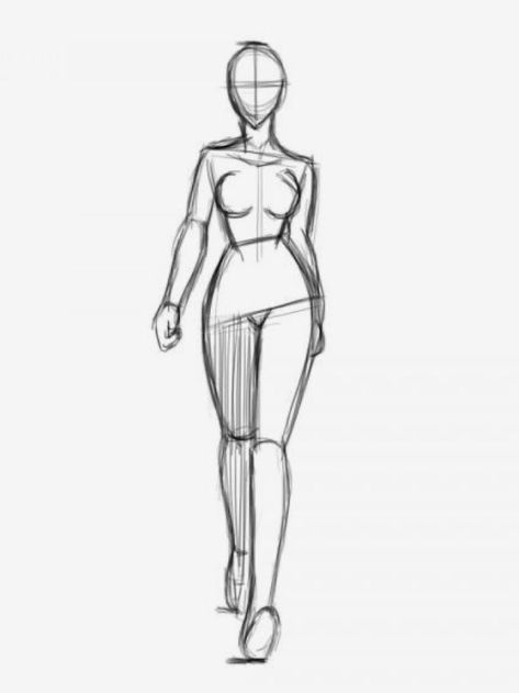 Female Pose Reference Heels, Body Sculpture Art, Cartoon Poses, Body Bases, Bird Sculptures, Siluete Umane, Body Drawing Tutorial, Body Base Drawing, Oc Base