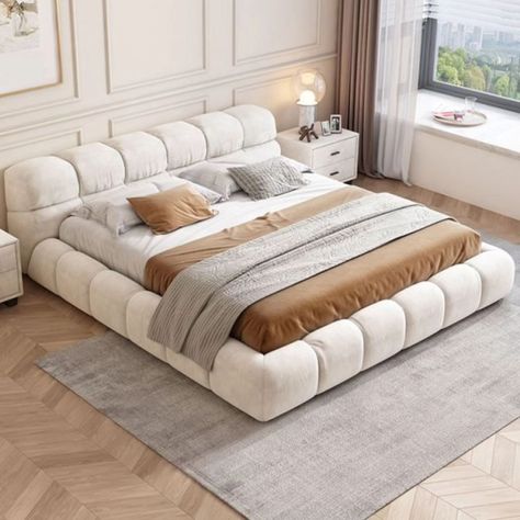 Rest in style, wake up in luxury—CasaGold beds, where dreams are crafted with elegance. #casagold #luxuryhomedecor #homeinspiration #luxurylifestyle #bedroomdecor #furnituredesign #woodworking #homedecor #livingroom #gurugram White Leather Bed Frame, White Leather Bed, Letto King Size, Headboard Shapes, Cama Queen Size, California King Size Bed, Leather Bed Frame, Tufted Upholstered Headboard, Bed Design Modern