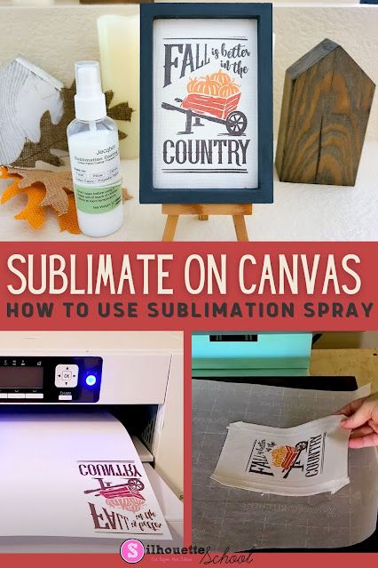 Sublimate On Canvas, Sublimation On Canvas, Silhouette School Blog, Sublimation Gifts, Sublimation Ideas Projects Inspiration, Silhouette Canvas, Silhouette School, Silhouette Cameo Tutorials, Silhouette Tutorials