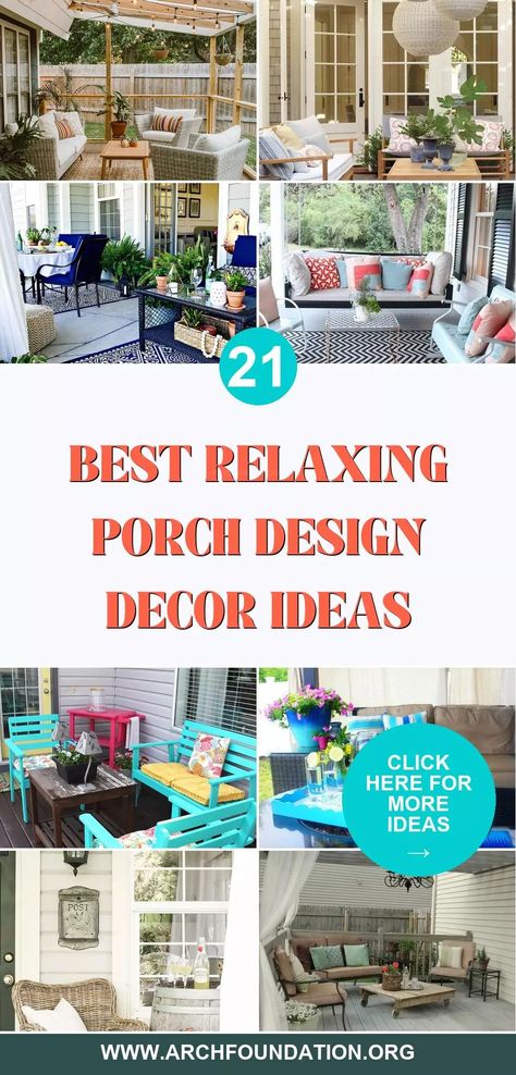 21 Perfect Porch Designs and Decor Ideas for a Peaceful Escape Covered Porch Ideas Decorating, Covered Porch Ideas, Rustic Patio Furniture, Wicker Rocker, Porch Ideas Decorating, Rustic Patio, Architecture Bathroom, Summer Porch, Farmhouse Porch