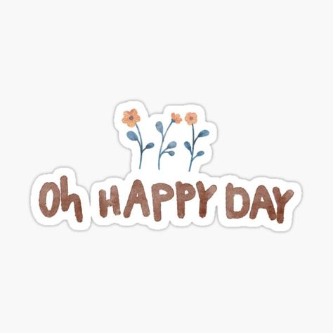 Decorate and personalize laptops, windows, and more.
Removable, kiss-cut vinyl stickers..
Super durable and water-resistant.
1/8 inch (3.2mm) white border around each design.
Matte finish.
oh happy day sticker
#cutesticker
#happydaysticker
#happysticker
#goodvibessticker
#positivesticker
#goodfeelingsticker
#feelgoodsticker
#cuteflowersticker
#floraldoodlesticker Inpirational Quotes, Floral Doodle, Happy Stickers, Inspirational Printables, Oh Happy Day, Inspirational Stickers, Scrapbook Printables, Floral Stickers, Quote Stickers