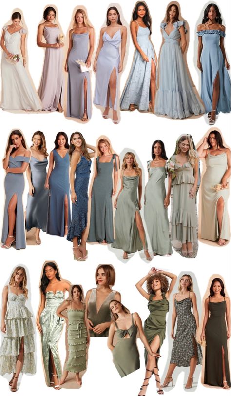 Mint Sage Green Bridesmaid Dresses, Bridesmaid Dresses Muted Colors, Dusty Blue Sage Green Bridesmaid Dresses, Mix Match Sage Bridesmaid Dresses, Blue Green Floral Bridesmaid Dresses, Bridesmaid Dresses Pastel Green, Mismatched Bridesmaid Dresses Blue Green, Muted Color Bridesmaid Dresses, Blue Pastel Bridesmaid Dresses