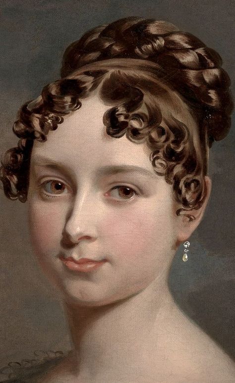 Princess Feodora of Leiningen by George Dawe 1818 Regency Paintings Women, 1810 Hairstyles, 1830s Hairstyles, 1890s Hair, 1800s Hair, 19th Century Hairstyles, 1700s Hair, 1800s Hairstyles, 18th Century Hairstyles