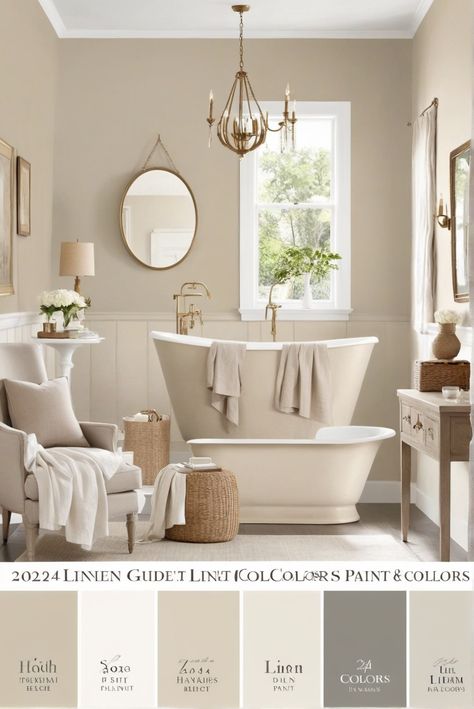 1. Linen paint colors 
2. Timeless elegance 
3. Interior design inspiration 
4. 2024 color trends French Beige Behr, Bathroom Spa Paint Colors, Rustic Decor Color Palette, Beautiful Interior Paint Colors, Best Linen Paint Color, Master Bath Paint Colors Most Popular, Best Behr Neutral Paint Colors Bedroom, Home Colors Interior Paint Colours, Beige Couch Wall Paint Color