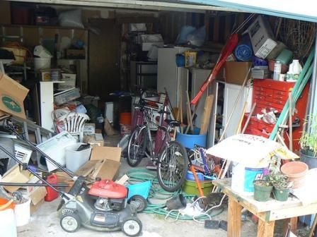 messy garage Messy Garage, Attic Renovation Ideas, Shed Organization, Garage Organize, Tile Covers, Garage Shed, Organization Products, Attic Storage, Attic Renovation