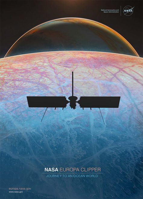 Europa Planet, Europa Moon, Europa Clipper, Space Posters, Jupiter Moons, Nasa Poster, Planetary Science, Star System, Space Nasa