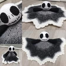 CROCHET PATTERN Jack Skelly Comforter crochet baby | Etsy Crochet Comforter, Crochet Pour Halloween, Goth Baby, Crochet Lovey, Confection Au Crochet, Halloween Crochet Patterns, Crochet Design Pattern, Blanket Patterns, Fun Crochet Projects