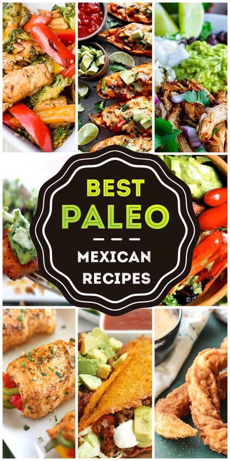 50 Best Mexican Paleo Recipes for 2018 Paleo Mexican Recipes, Low Carb Mexican Recipes, Mole Enchiladas, Paleo Mexican, Dinner Ideas With Ground Beef, Ideas With Ground Beef, Low Carb Dinner Ideas, Cheese Quesadillas, Beef Food Recipes