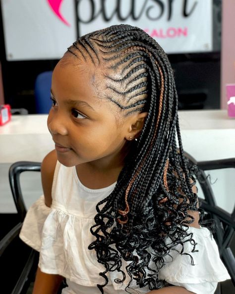 Braided hairstyles | Braided Cornrow hairstyles | Box Braids | Cornrow hairstyles Girls Cornrows Black Kids, Cornrows Braids For Black Kids, Black High Ponytail, Cornrow Ideas For Kids, Kids Fulani Braids, Braids For Kids Black, Kids Hairstyles Black, Braids Hairstyles For Kids, Girls Braided Hairstyles Kids