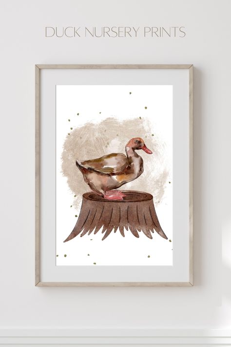 Duck Digital Download Nursery Prints, Set of 3 Duck Art Prints, Printable Duck Nursery Print, Duck Nursery Decor, Farmhouse Nursery Decor Duck Wall Art, Farmhouse Nursery Decor, Duck Nursery, Farmhouse Nursery, Duck Art, Prints Set Of 3, Nursery Prints, Nursery Decor, Printed Items