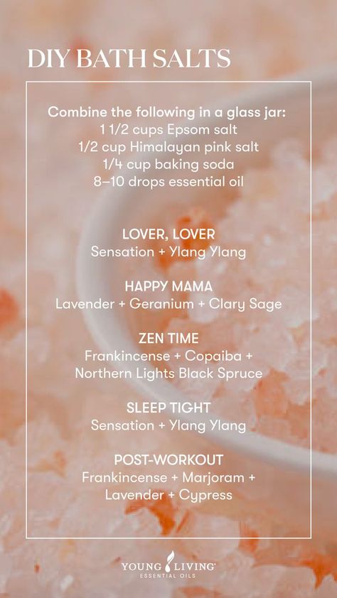 All Natural Bath Salts, Diy Salt Bath Soak, Bath Salt Recipe Homemade, Aromatherapy Bath Salts, Bath Recipes Relaxing, Diy Bath Salts With Essential Oils Recipes, How To Make Your Own Bath Salts, How To Make Homemade Bath Salts, Salt Soak Recipe