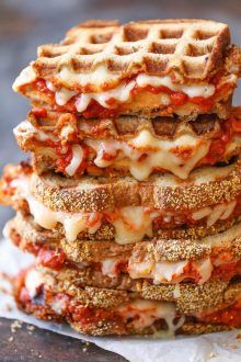 quick & easy Archives - Damn Delicious Parmesan Cheese Recipes, Parmesan Grilled Cheese, Grilled Cheese Recipes Gourmet, Grilled Cheese Waffles, Waffle Sandwiches, Cheesy Sandwich, Perfect Grilled Cheese, Waffle Iron Recipes, Gourmet Grilled Cheese