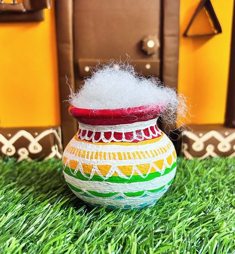 Pongal pot painting Pongal Pot Painting, Pongal Pot, Pot Painting, January 11, Craft Ideas, On Instagram, Quick Saves, Instagram