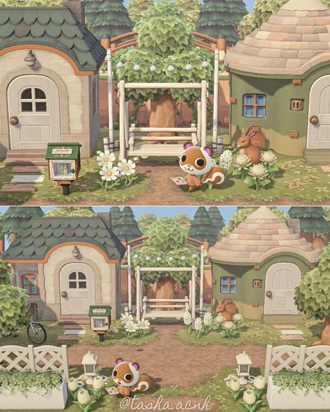 tasha on Twitter: "Finally started working on the neighborhood 🌿🏡 Lolly & Sylvana were first! #ACNH #animalcrossing #ACNHDesign https://t.co/f1QQbBMaKE" / Twitter Animal Crossing Neighborhood, Cottage Core Animal Crossing, Cute Animal Crossing, Cottagecore Animals, Cottagecore Ideas, Cottagecore Animal Crossing, White Gazebo, Acnh Cottagecore, Animal Crossing 3ds