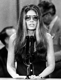 Gloria Steinem speaks at the Democratic National Convention in Miami Beach, Fla. on July Feminist Magazine, Second Wave Feminism, Shirley Chisholm, Womens Movement, Feminist Icons, Gloria Steinem, America Today, Big Hair, Center Stage