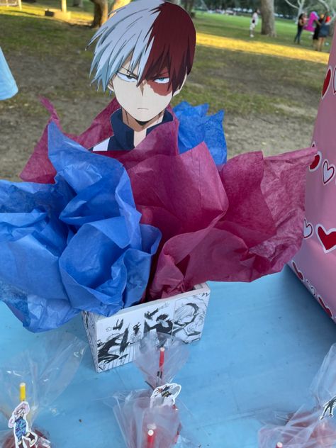 Party decorations of my hero academia Birthday Themes For Adults, Birthday Party Theme Decorations, 16th Birthday Party, 11th Birthday, Center Pieces, 9th Birthday, Girl Party, 10th Birthday, 8th Birthday