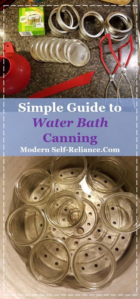 Water Bath Canning For Beginners, Water Bath Cooking, Canning For Beginners, Canning Water, Water Bath Canning Recipes, Diy Canning, Tomatoes In Containers, Easy Canning, Pressure Canning Recipes