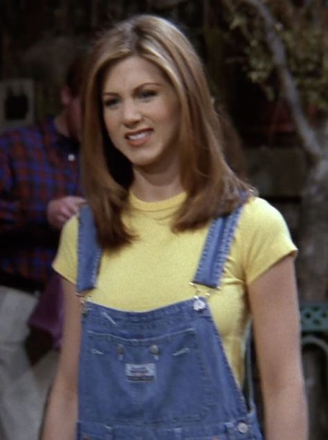 Rachel Green Overalls, Rachel Green Hair, Rachel Hair, Rachel Green Friends, Rachel Green Style, Rachel Green Outfits, Jennifer Aniston Hair, Jennifer Aniston Hot, Jenifer Aniston