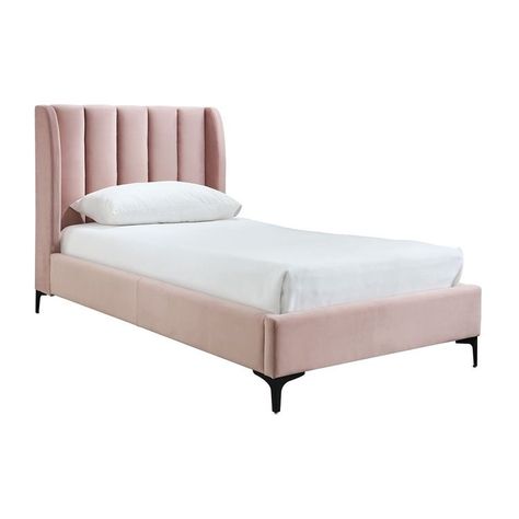 Velvet Single Bed, Latest Wooden Bed Designs, Velvet Beds, Simple Bed Designs, King Single Bed, Single Bed Frame, Bed Design Modern, Single Bedroom, Simple Bed