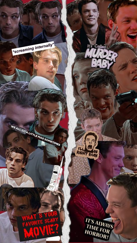 Randy Scream 1996, Billy And Stu Wallpaper, Billy Loomis And Stu Macher Wallpaper, Billy Scream 1996, Billy Loomis Aesthetic Wallpaper, Billy Loomis Drawing, Scream 1996 Wallpaper, Scream 1996 Billy, Stu Macher Scream