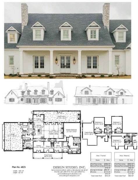 Fernleaf House Plan, Forever Home Ideas House Plans, Custom Built Farmhouse, Custom Home Floor Plans Open Concept, Interior With Character, New House Floor Plans, New Colonial House Exterior, 5 Bed 3.5 Bath Floor Plans, Dream Floor Plans