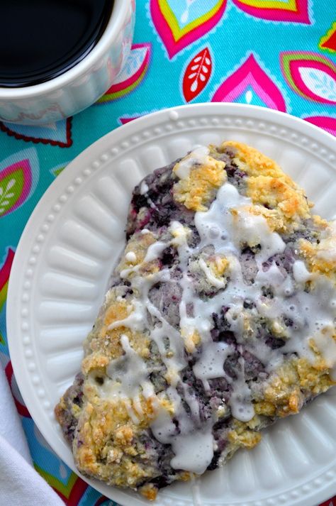 Huckleberry Scones | farmgirlgourmet.com Huckleberry Scones, Blueberry Scones Easy, Huckleberry Recipes, Scones Easy, Easy Butter, Blueberry Scones, Berries Recipes, Scone Recipe, A Cup Of Coffee