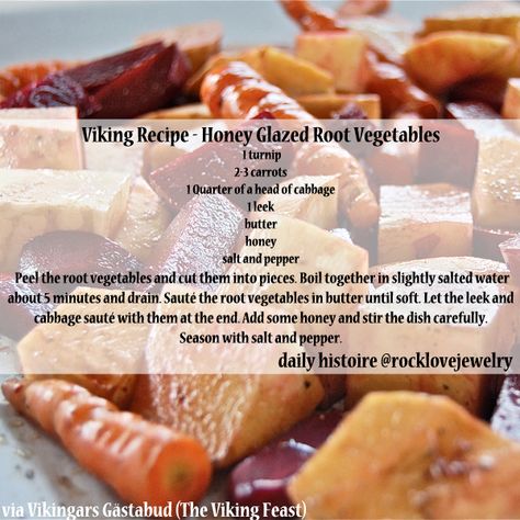 Viking Food Recipes, Glazed Root Vegetables, Viking Recipes, Glazed Vegetables, Viking Food, Nordic Recipe, Medieval Recipes, Kitchen Witch Recipes, Ancient Recipes