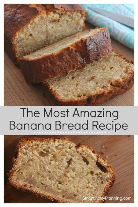 This simple and easy moist banana bread recipe will make your family think you have turned into a domestic goddess. It is light, fluffy, moist and oh so incredibly delicious. Just the smell coming from the oven is enough to drive you crazy for it. Banana Bread Recipe Baking Powder Only, Banana Bread With 4 Bananas, Banana Bread With Baking Powder, Banana Bread Recipe With Baking Powder, Banana Bread Recipe Baking Powder, Banana Bread Baking Powder, Amazing Banana Bread, Best Banana Bread Recipe, 4 Bananas