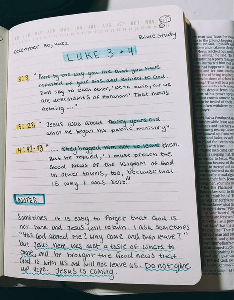 Luke 4 Bible Journaling, Luke Bible Study Notes, Book Of Luke Bible Study, Bible Chapters To Read When, Luke Bible Journaling, Luke Bible Study, Luke Chapter 2, Christmas Study, Luke Bible