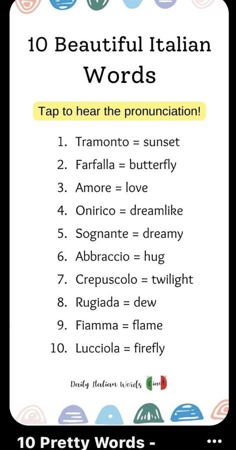 Beautiful Italian Words, Italian Alphabet, How To Speak Italian, Italian Verbs, Speak Italian, Learn To Speak Italian, Italian Grammar, Italian Vocabulary, Italian Language Learning