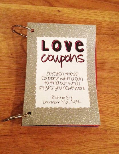 Wild Blue Yonder: DIY Scratch Off Coupon Book Coupon Books For Boyfriend, Couples Advice, Romantic Crafts, Birthday Surprise Husband, Birthday Surprise For Girlfriend, Coupon Book Diy, Deployment Packages, Coupon Books, Diy Crafts For Boyfriend