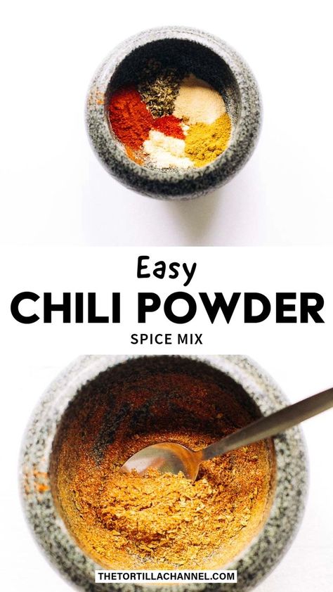 DIY Chili Powder Spice Mix Chili Powder Recipe Homemade, Chili Spice Mix Recipe, Chili Seasoning Mix Recipe, Chili Homemade, Chili Spice Mix, Homemade Chili Seasoning Mix, Chili Powder Recipe, Basic Chili, Homemade Chili Powder