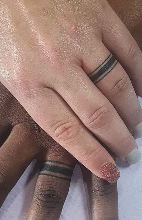 100 Unique Wedding Ring Tattoos You’ll Need to See - Tattoo Me Now Wedding Ring Tattoo Designs, Wedding Ring Tattoo For Men, Men Finger Tattoos, Wedding Ring Finger Tattoos, Wedding Ring Tattoos, Finger Tattoos For Couples, Ring Tattoo Designs, Wedding Band Tattoo, See Tattoo