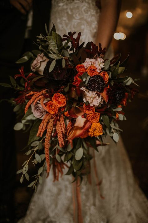 Moody Fall Wedding Styled Shoot — CHI thee WED Eucalyptus Wedding Bouquet, Fall Wedding Color Palette, Silk Bouquet, Montana Wedding, Fall Wedding Flowers, Eucalyptus Wedding, Blue Mountains, Fall Wedding Colors, Burgundy Wedding