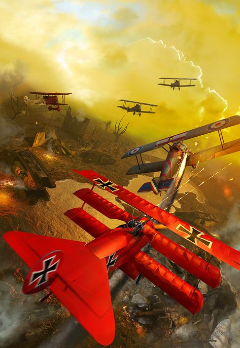 ArtStation - Red Baron, Kurt Miller Red Baron Plane, Red Baron, The Sky, Red