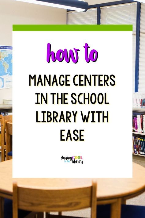 Library Stations Kindergarten, Library Centers Kindergarten, Elementary School Library Centers, Library Classroom Management, Library Paraprofessional, School Library Makerspace Ideas, School Library Grants, School Library Activity Ideas, Library Media Specialist Elementary