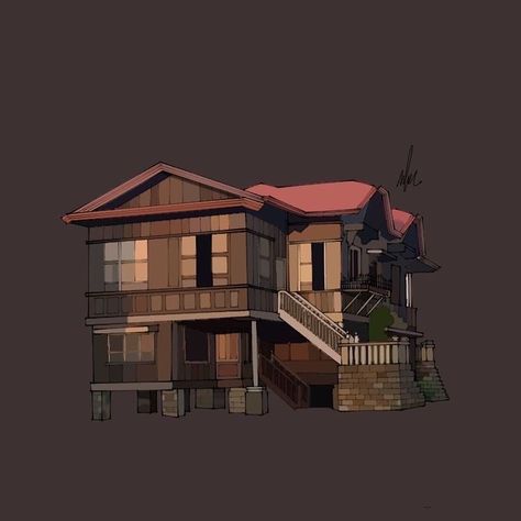 Bahay Kubo Illustration, Ancient Philippines, Philippines Architecture, Filipino Houses, Modern Filipino House, Bataan Philippines, Txt Selca, Philippine Architecture, Filipino House