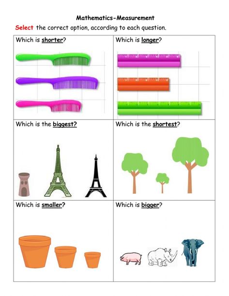 Measurements Worksheet Grade 1, Grade 1 Measurement Worksheet, Measurement Grade 1, Length Worksheets Grade 1, Measurements Activities, Grade 1 Maths Worksheets, Maths Worksheet For Class 1, Length Worksheet, Worksheet Grade 1