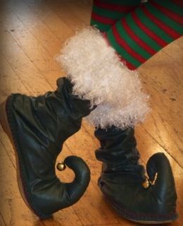 Homemade Elf Costume, Elf Costumes, Elf The Musical, Elf Slippers, Elf Boots, Christmas Elf Costume, Christmas Elf Doll, Elf Cosplay, Elf Shoes