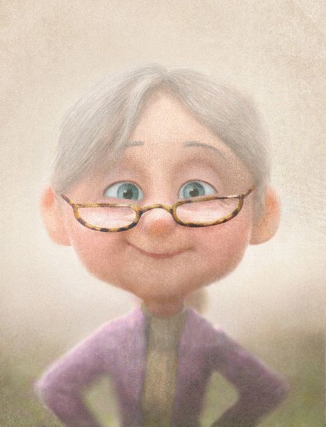 Ellie Fredricksen, Up Carl Y Ellie, Carl Y Ellie, South American Rainforest, Cartoon Grandma, Carl Fredricksen, Disney Pixar Up, Arte Disney, Animation Studio