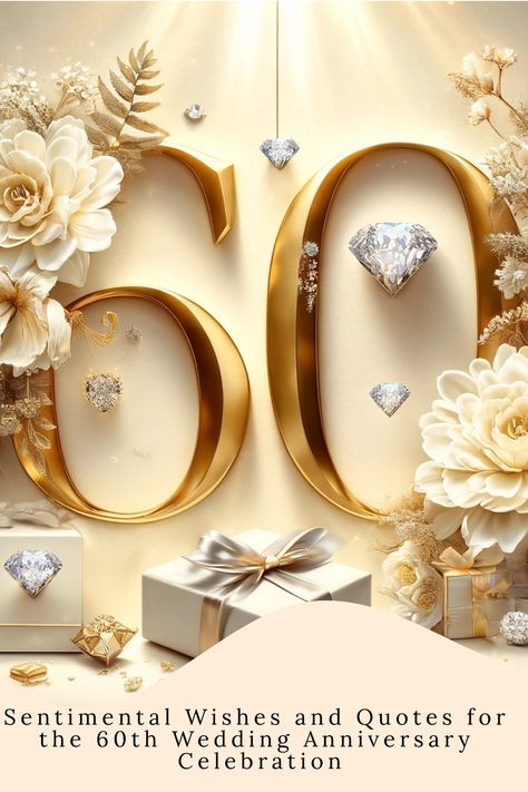 Discover touching quotes, heartfelt captions, and warm wishes to celebrate a 60th wedding anniversary. Explore #DiamondAnniversary #LoveQuotes #AnniversaryWishes to honor this incredible milestone with joy and love. Perfect for sharing on your special day! Happy 60th Anniversary Wishes, 60 Wedding Anniversary Ideas, 60th Wedding Anniversary Quotes, Anniversary 60 Years, Heartfelt Captions, Happy 60th Anniversary, 49th Anniversary, Quotes Heartfelt, 42nd Anniversary