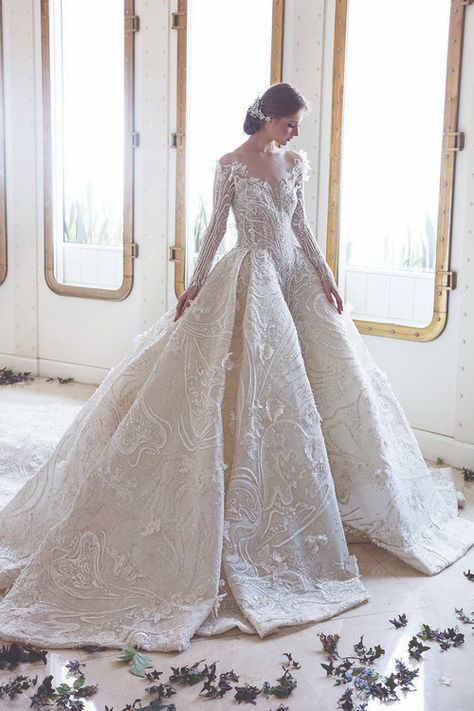 Ziad Nakad Bridal, Plus Size Bridal Gowns, Ziad Nakad, Court Train Wedding Dress, Plus Size Bridal, Train Wedding Dress, Bridal Ball Gown, Gown Wedding, Sneak Peak