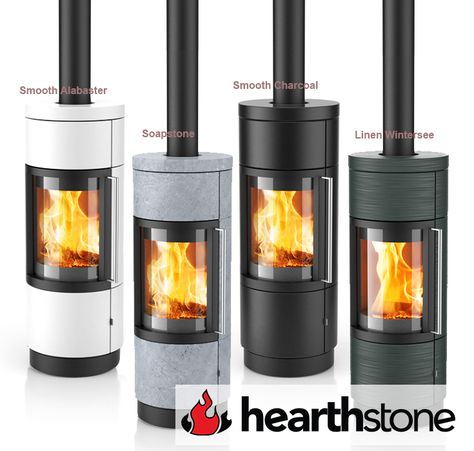 The Bari incorporates HearthStone’s TruHybrid™ combustion technology to bring a modern European EPA certified product to the North American market. Hase stoves are built with 2 layers. The inner steel body of the stove provides structure controls the combustion of the stove. The outer panels finish the stove and create a convective air channel that circulates warm air through your home and reduces the outer temperature of the stove. Wood Stove Round, Wood Burning Stove Screened Porch, Modern Pellet Stove Ideas Living Rooms, Scandinavian Wood Stove, Modern Pellet Stove, Fireplace Designs Modern, Modern Wood Stove, Indoor Wood Stove, Sauna Wood Stove