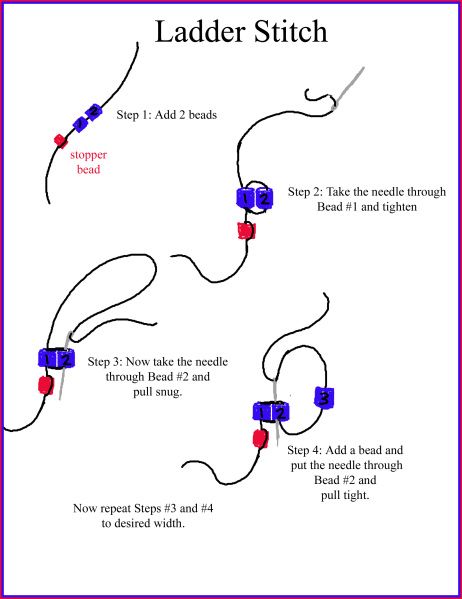 Freeform Beading: Tutorial – Carla Barrett Bead Stopper, Beaded Bracelets Tutorial, Ladder Stitch, Beaded Jewlery, For Dummies, Bead Weaving Patterns, Beading Techniques, Seed Bead Tutorial, Beading Tutorial